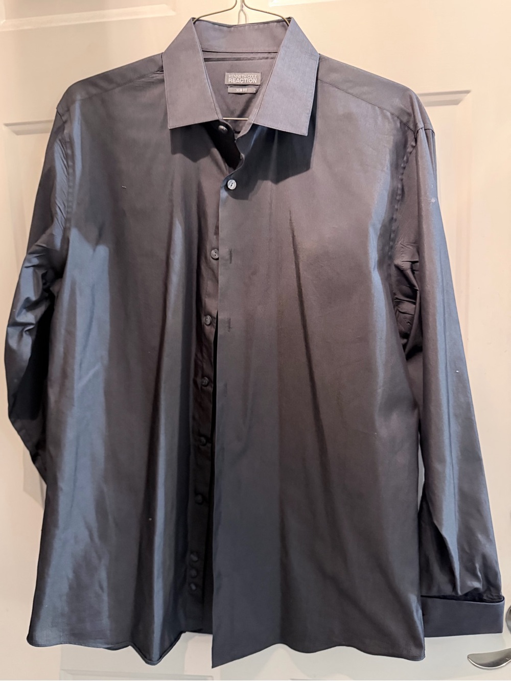 Kenneth Cole Reaction Men's Dark Gray Dress Shirt